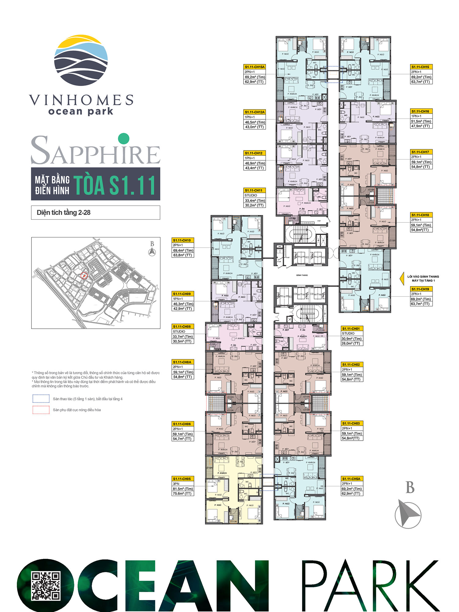 S1.11 The Sapphire 1 Vinhomes Ocean Park cứu hộ ắc quy