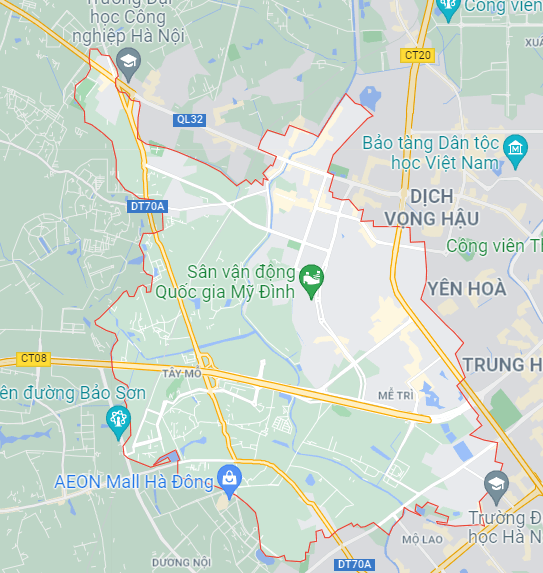 nam từ niêm bản đồ hành chính